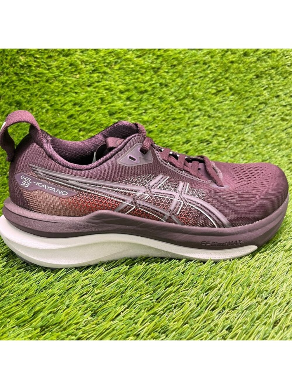 Asics Gel-Kayano 33 Womens Size 7 Dark Aubergine Athletic Running Shoes Sneakers